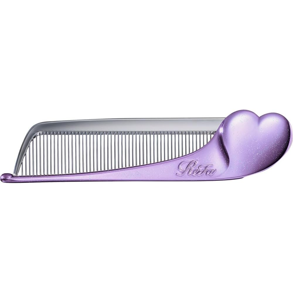 ReFa HEART COMB Aira Purple Hair Styling Tool with Ergonomic Design and Lightweight Construction
