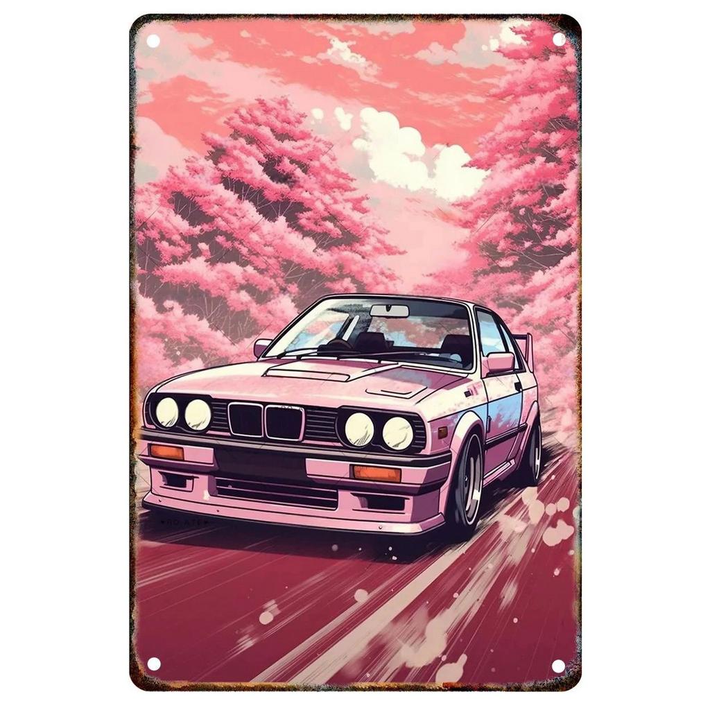 Vintage Metal Tin Signs Classic Car Wall Posters Plate Wall Decor for Home Garden Bars Man Cave Cafe Clubs Retro Posters Plaque