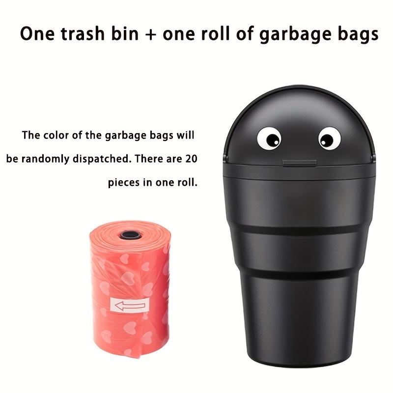 Adorable and Leak-Proof Car Trash Can - Universal Car Organizer Box with Swing Lid, Large Capacity, PP Material, Suitable for Car Glove Box