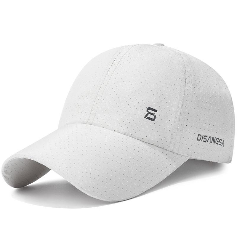 

Летняя легкая быстросохнущая кепка для бега для мужчин, дышащая, солнцезащитная бейсболка для активного отдыха белый