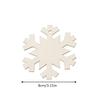 40pcs DIY Wooden Christmas Ornaments Blank Paintable Wood Chips for Christmas Tree with 10m Hemp Rope Crafts Decoration