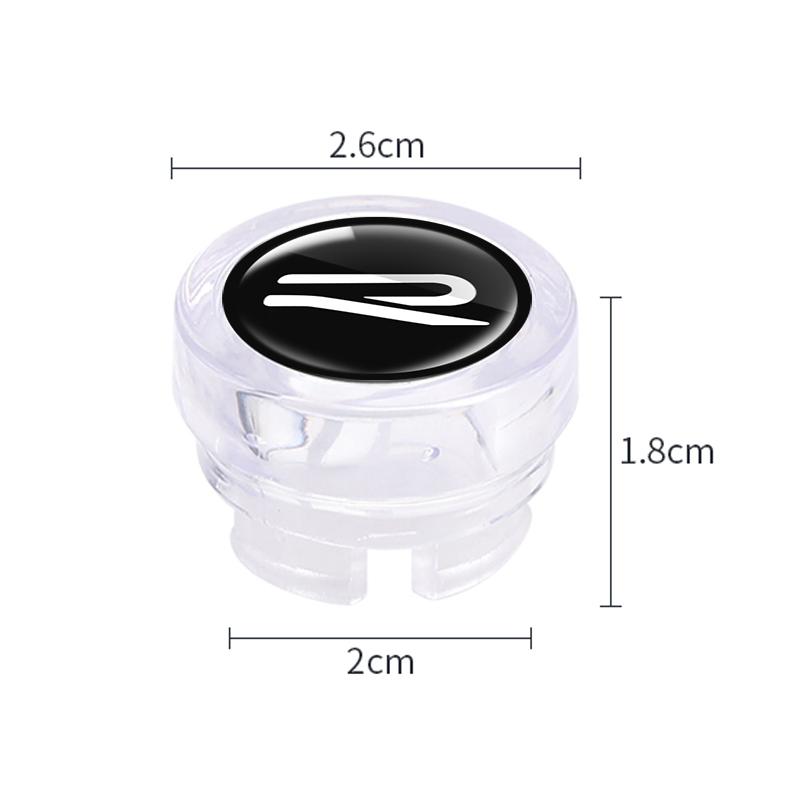 For Volkswagen VW R Beetle Touareg Tiguan Touran CC Golf 7 8 Car Cigarette Lighter Dust Cover Decoration Cap Sticker Accessories