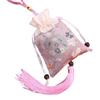 Floral Canvas Ethnic Flower Handbag Mini Coin Purse Chinese Style Sachet Bag  Bedroom Decoration