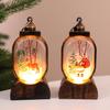 Retro Santa Claus Led Lamp Holiday Tabletop Decor For Christmas Gift And Mantel Display