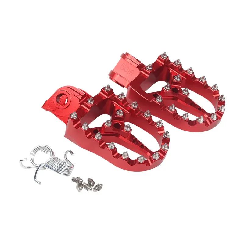 For Fantic XMF XEF 125 X MF X EF Motorcycle Accessories Footrest Footpeg Foot Pegs Rest Foot Pedals Wide Fat Roating Foot Pegs