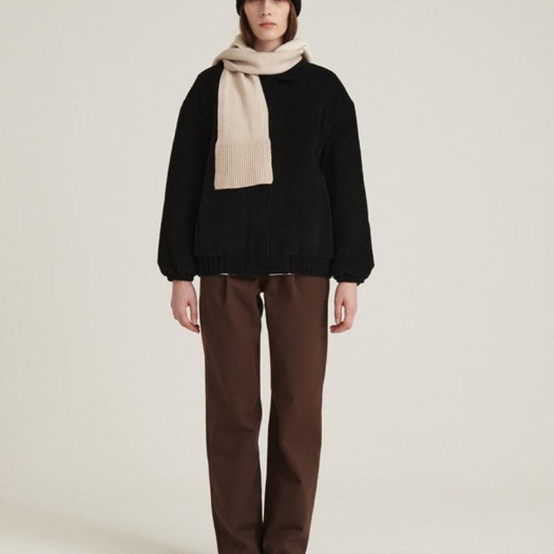 MORE OR LESS Cashmere Knit Muffler - Ivory