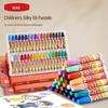 Набір шестигранних шовковистих олійних пастелей Noya – Кольорові воскові палички, що складаються, для дітей з пензликами