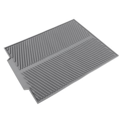 Tapete de secagem de louça extra grande, almofada de silicone premium resistente ao calor