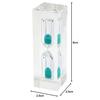 Sauna Clock Acrylic Hourglass 1 Minute 3 Minutes 5 10 Waterproof Bath Use Lightweight Compact Goods Watch Time Management (Green Minutes)