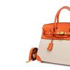 European and American new leather women's bags, first layer cowhide with canvas fashion platinum bags, women's handbags, shoulder bags