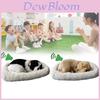 Realistic Breathing Plush Dog Model Home Decor With Faux Fur For Photography And Gift Use