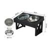 Raised Bowls Adjustable Height Dispenser Removable Slow Feeder Waterer Dog Bowls Stand for Pet Supplies