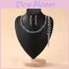Water Drop Bridal Jewelry Set With Colorful Water Drill For Fashion Women