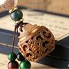 Green Sandalwood Sachet Ball: Ancient-Style Aromatherapy Pendant & Mobile Phone Lanyard with Opening Feature.