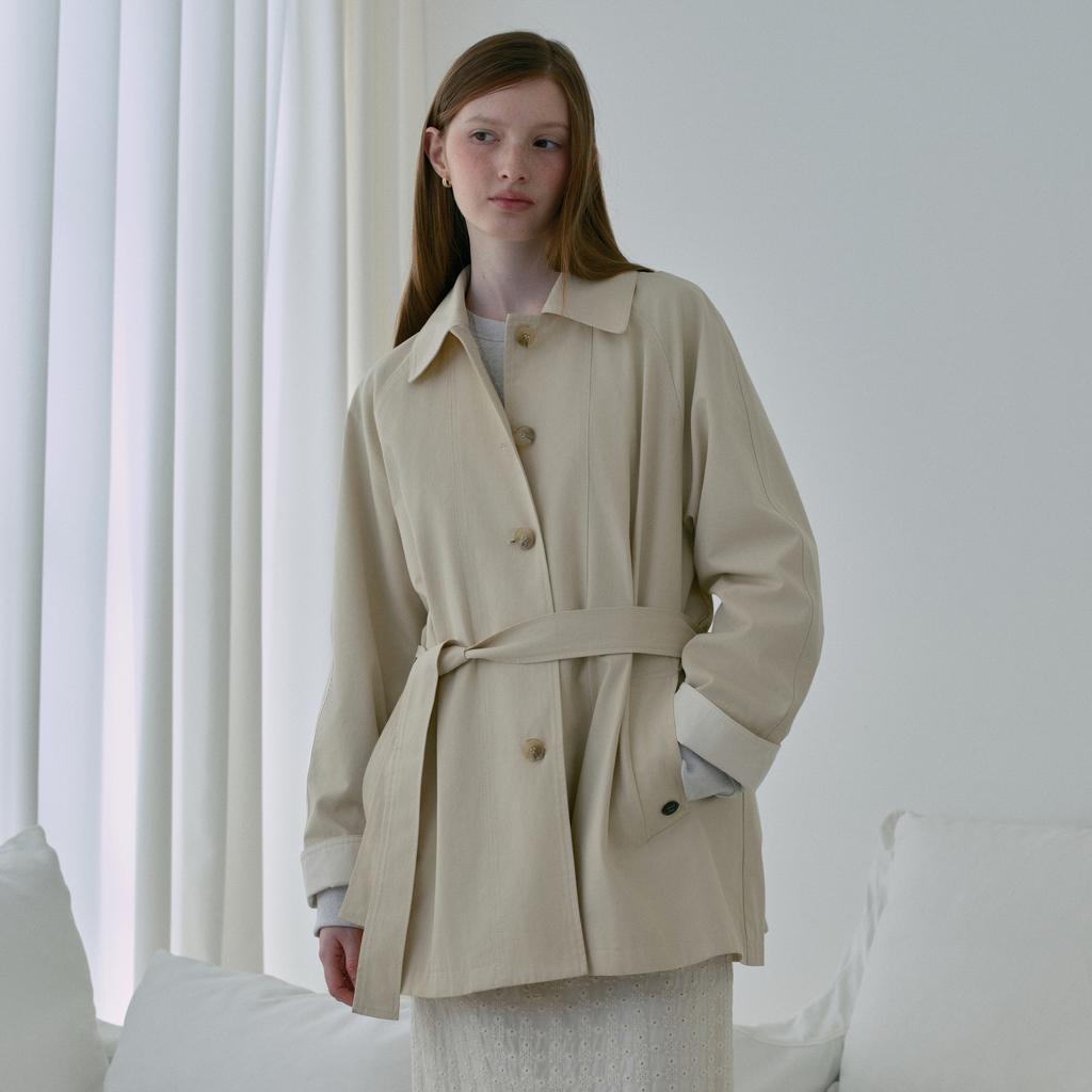 Belted Huf Trench Coat for Women