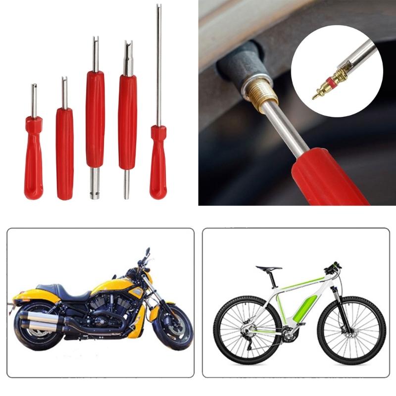 Tire Valves Stem Tool Tire Valve Core Wrench Spanner for Car Automotive Motorcycle Bike Maintenance Tool