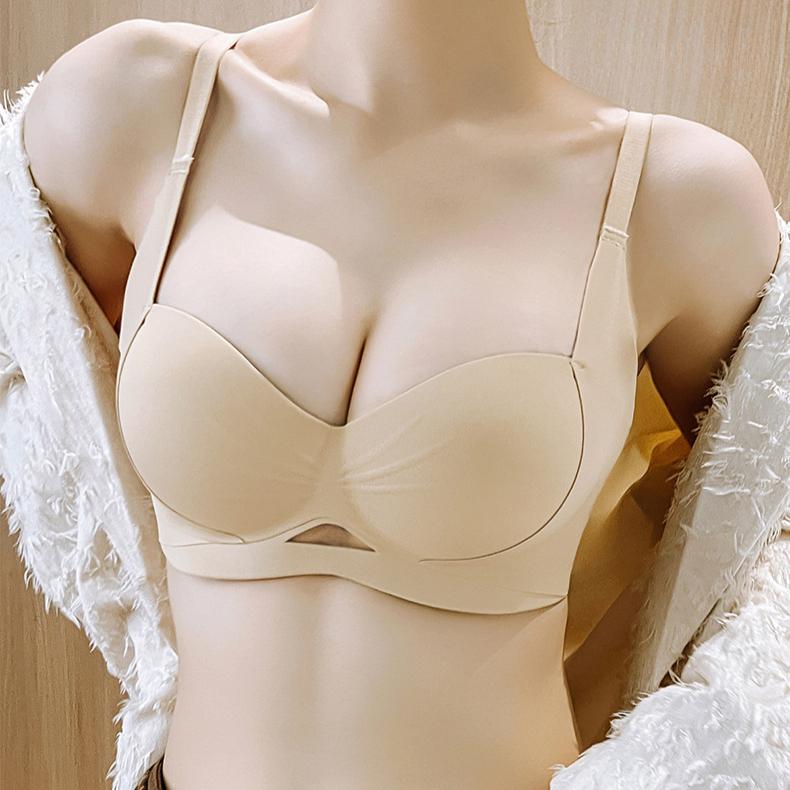 One-piece Bra for Women Seamless Undergarment Simple and Breathable Bra Push Up Bra