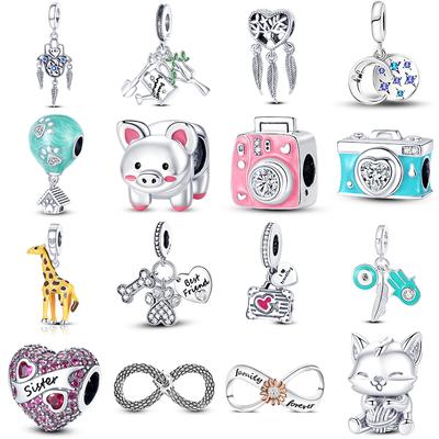 Original Design 925 Silber Charms Fit Original DIY Armband Diy Reise Sammlung Junge & Mädchen Perle