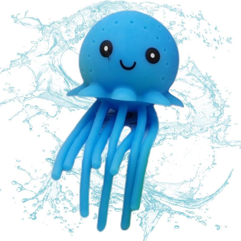 1Pc Octopus Bath Toy Sponge Absorbent Sensory Fidget Toys Squeezing Stress Relief Toys Kids Summer Swimming Pool Play Water Toy