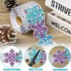 Christmas Candy Border Decorative Sticker Self-Adhesive Winter Snowflake Poster Border Stickers Christmas Tree Christmas Bells