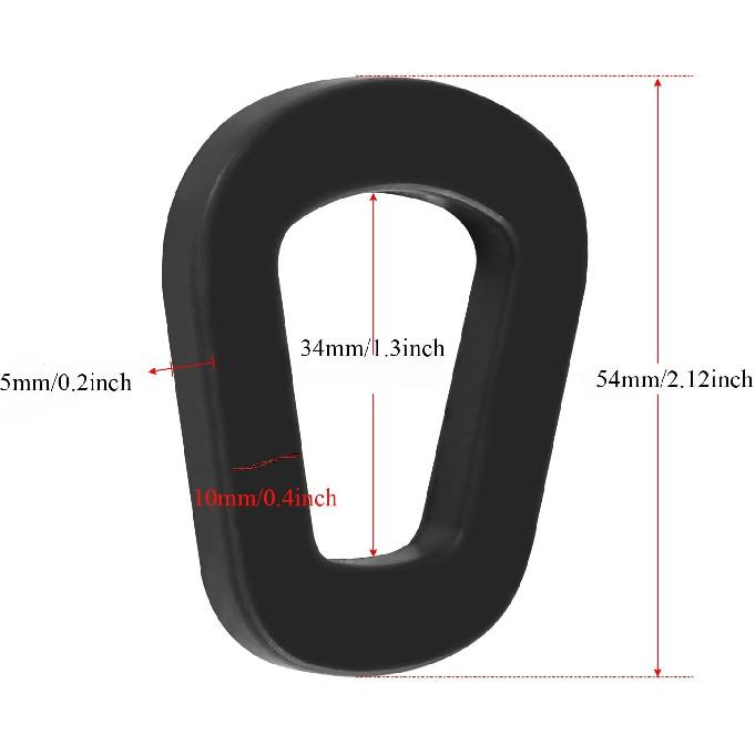 5 PCS Jerry Can Gaskets Rubber Fuel Can Gaskets Replacement Gas Gaskets Gas Can Spout Gaskets for NATO and Wavian Gaskets Fuel Washer Seals (Black)