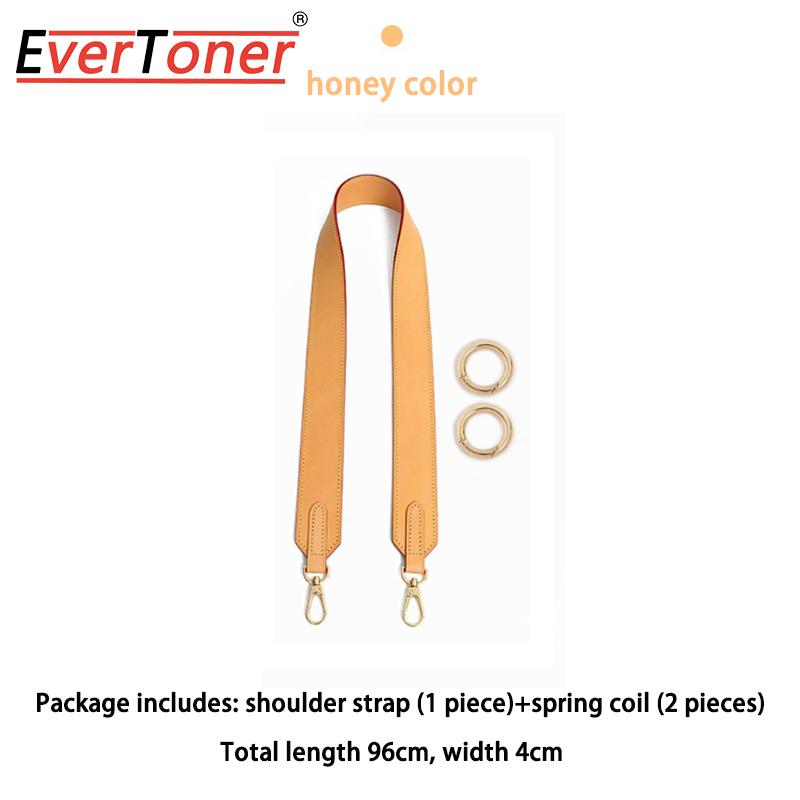 EverToner Wide Shoulder Strap Adjustable Replacement Bag Strap Double-sided Solid Color For l-v neverfull Belts Bag accessory