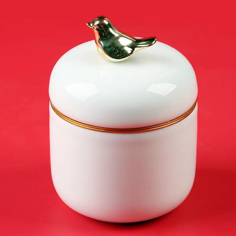 Скандинавская креативная кухонная керамическая герметичная банка с крышкой, банка для хранения конфет и чая, свадебные подарки, аксессуары для украшения дома в гостиной