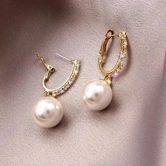 Zircon Pearl Earrings: Elegant & Versatile Fashion for Women