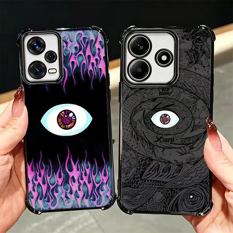 Bad Bunny X100pre Plating Phone Case For Xiaomi Redmi Note 14 15 Pro Plus 13 12 11 11S 11T 10 9S 9 5G Anti-Fall Airabag Cover