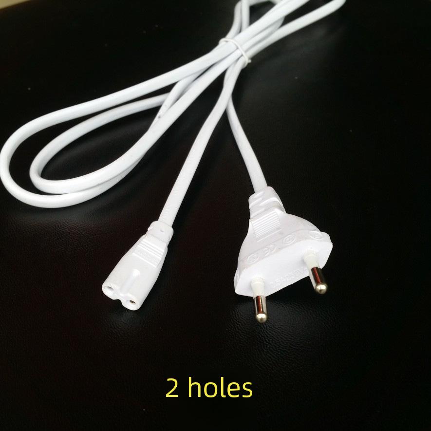 1.8m European Standard Round Plug with Switch for T5/T8 Lamp Bracket