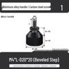 M3M4 Aluminum Alloy Hand-Tightening Flat Head Knurled Adjustment Screw Bolt