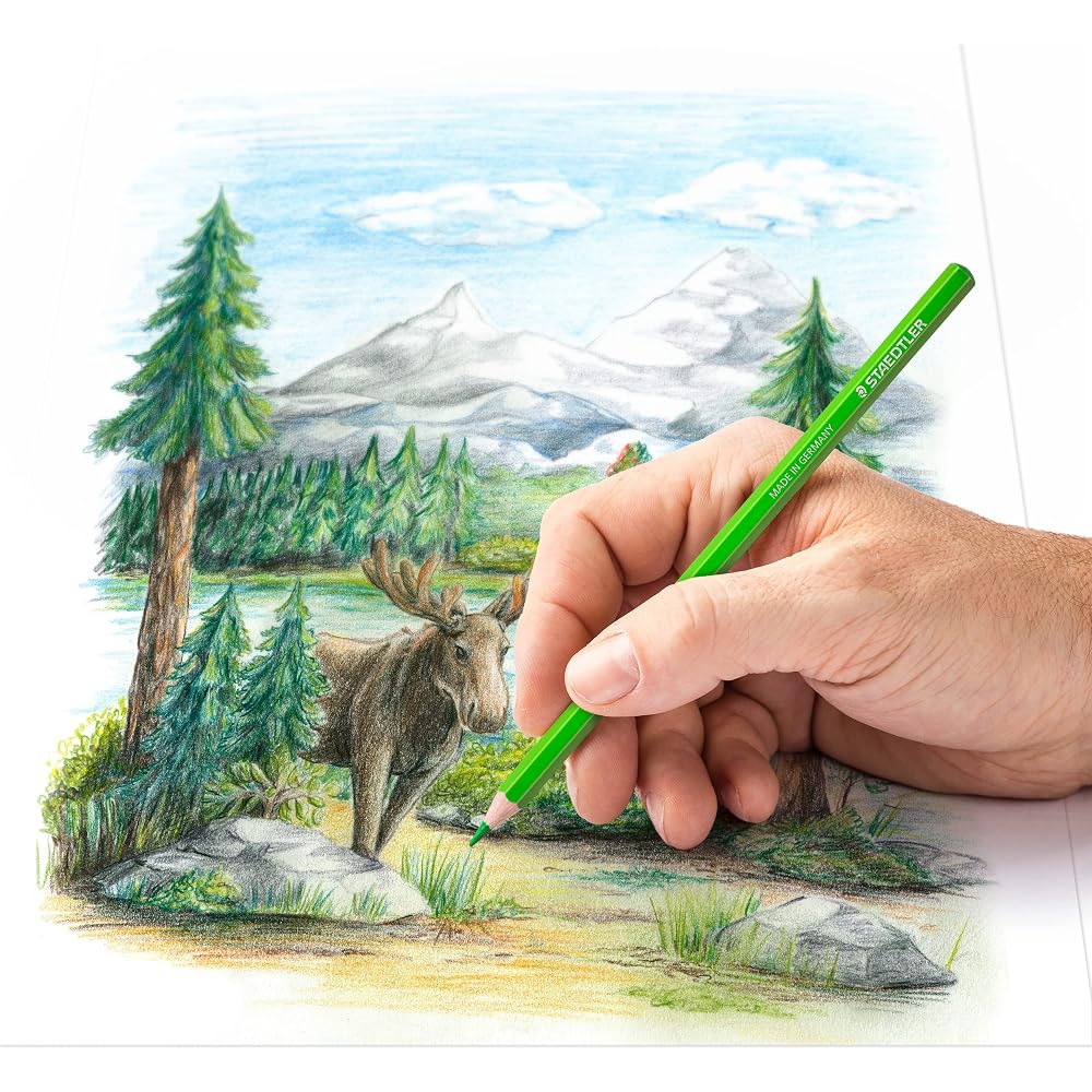 STAEDTLER (STAEDTLER) 6 Red Colored Pencils, Permanent Colored Pencils, Design Journey, 146C-2*6