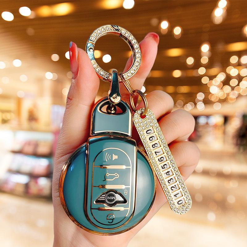 Applicable BMW mini key set New countryman bag cooper one mini clubman shell ring women