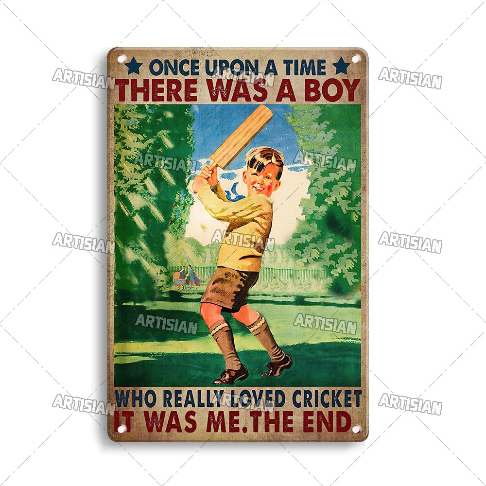 Mfoever Tin Sign Artisian SPORT Metal Sign Tennis Tin Poster Decorative Plate Badminton Cricket Pickleball Plaque Wall Decor Garage Bar Pub Club