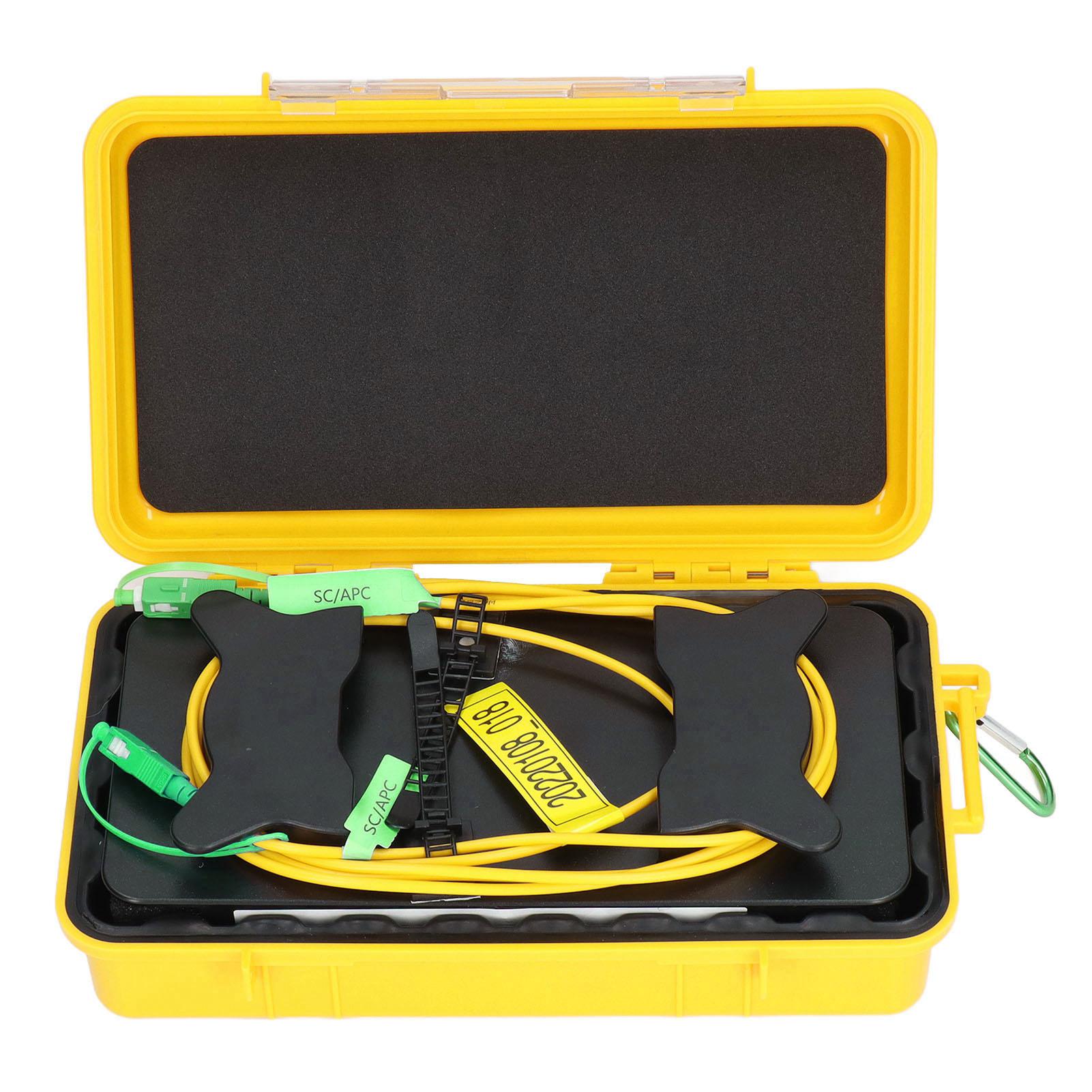 

OTDR Launch Cable Box Инструмент для тестирования оптического волокна Устранитель мертвых зон SM SCAPC to SCAPC 1000 метров