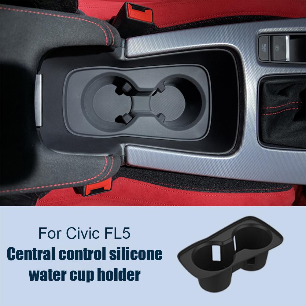 For 2025 2025 2025 2025 Honda Civic FL5 TYPE-R Silicone Cup Cover Rear Seat and Center Console Cup Stand Cup Mat Car Interior