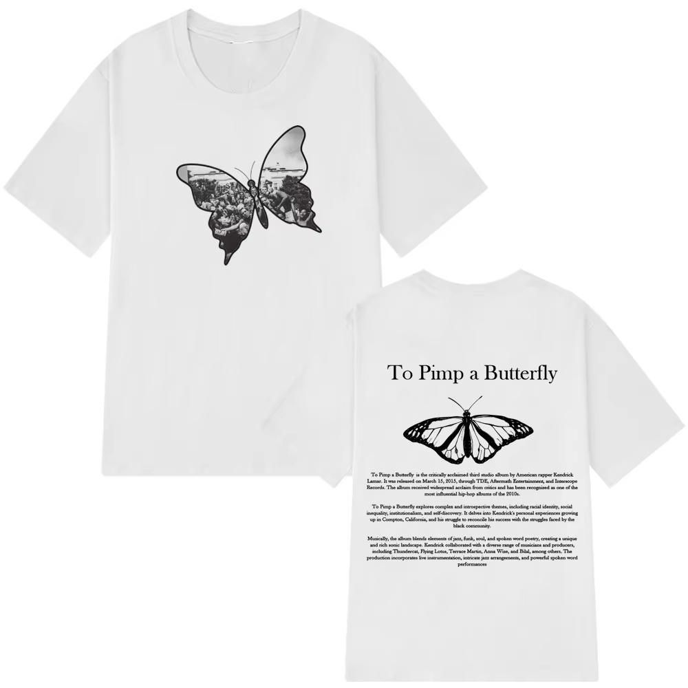 

Kendrick Lamar To Pimp A Butterfly Harajuku T Shirt Man s Woman Fashion T-shirts Summer Short-sleeved Casual T-shirts Streetwear S