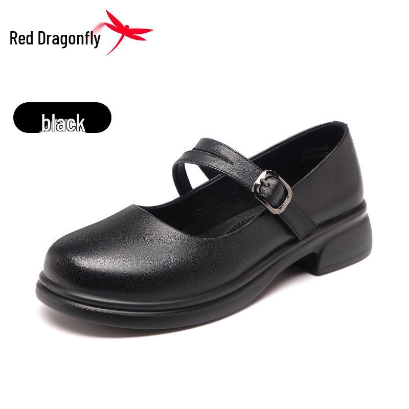 Red Dragonfly Women s Genuine Leather Summer Mary Jane Casual Shoes 38