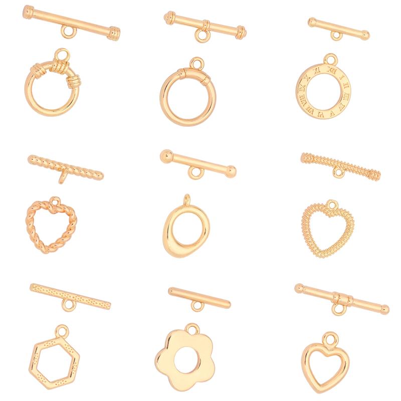 1Set/bag Copper OT Buckle Clasps For DIY Necklace Bracelet Earrings Jewelry Making Craft Accessories
