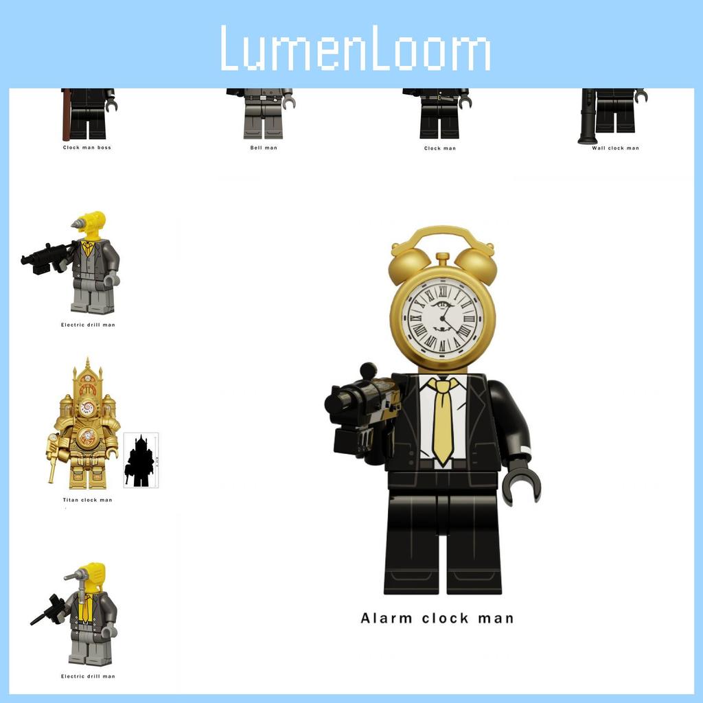 Toilet Building Skibidi Block Figurines Kids Assembly Toys Early Gift Education