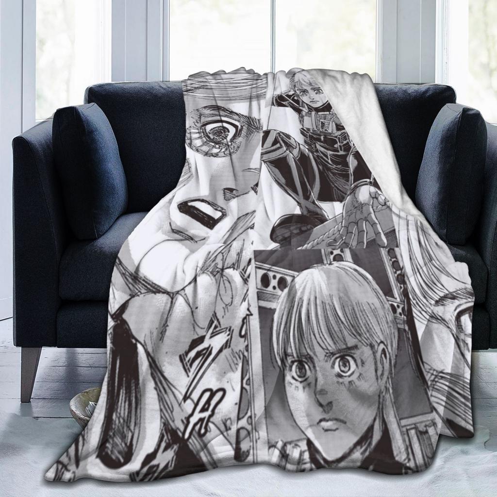 Armin Arlert Attack on Titan Blanket Velvet Winter Portable Super Soft Throw Blanket for Bedding Car Bedding Throws