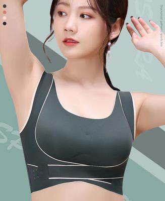 Frauen Anpassung Kreuz Zurück Büstenhalter Gesammelt Push-Up Sport Yoga Weste Bh Bequeme Seite Schnalle Drahtlose Dessous Nahtlose Unterwäsche