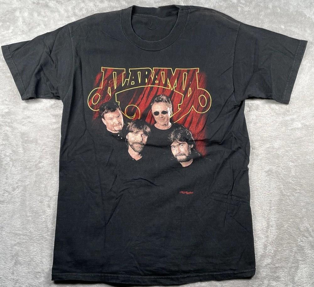 VTG 1998 Alabama Tour  98 Country Music Band Black Shirt BL1504 Unisex T-Shirt L