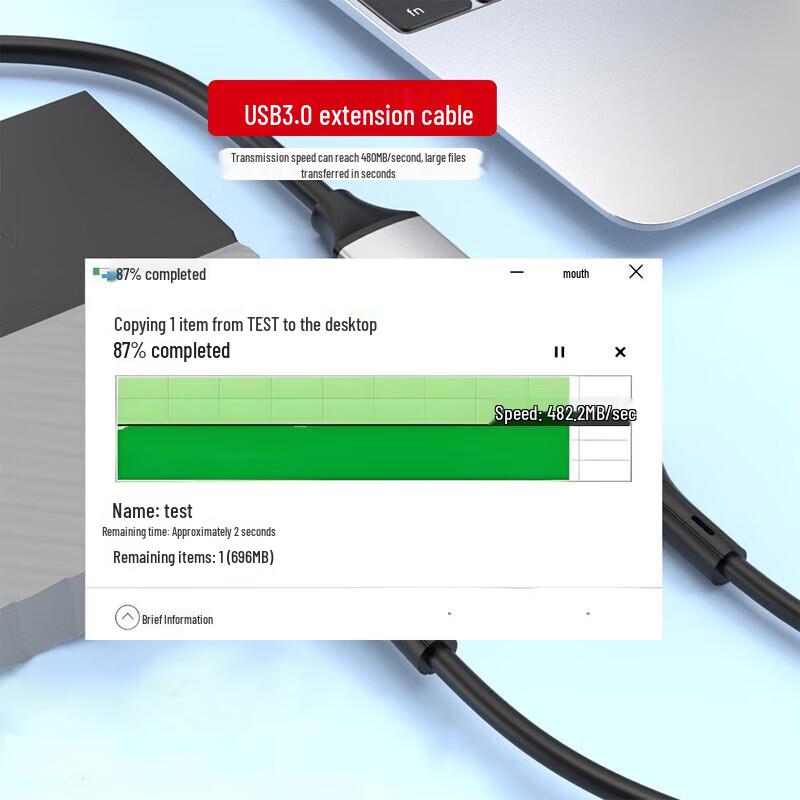 LanBoSen High-Speed Amplified USB Extension Cable