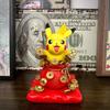 13cm Pikachu Gk Figure Gold Coin Themed Collectible Statue Desktop Decor Car Ornament Anime Peripheral Toy For Fans