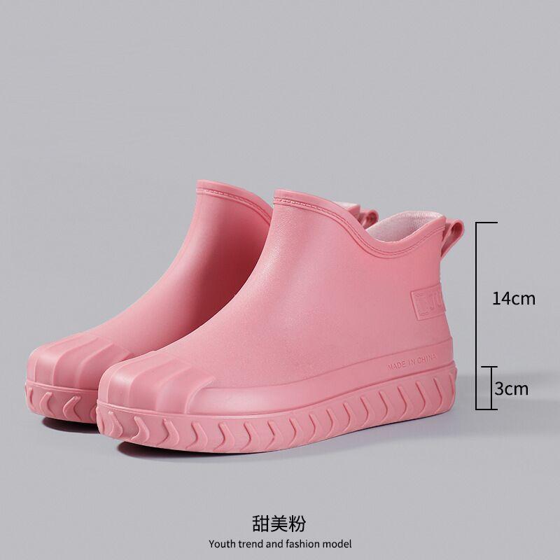 

Женские модные короткие сапоги для защиты от дождя для взрослых, водонепроницаемые теплые и нескользящие специальные ботинки Martin Snow 41 розовый