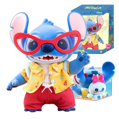 TOP TOY Disney "Tere, Stitch" Suvepäeva seeria Plüüsist mänguasi [1 tükk] Figuur Plastikmudel Premium Pehme Vinüülmänguasi Stitch Tegelane Sünnipäev Jõulud