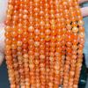 Jinde Jewelry Orange Chalcedony & Imitation Red Aventurine Round Beads for DIY Bracelets