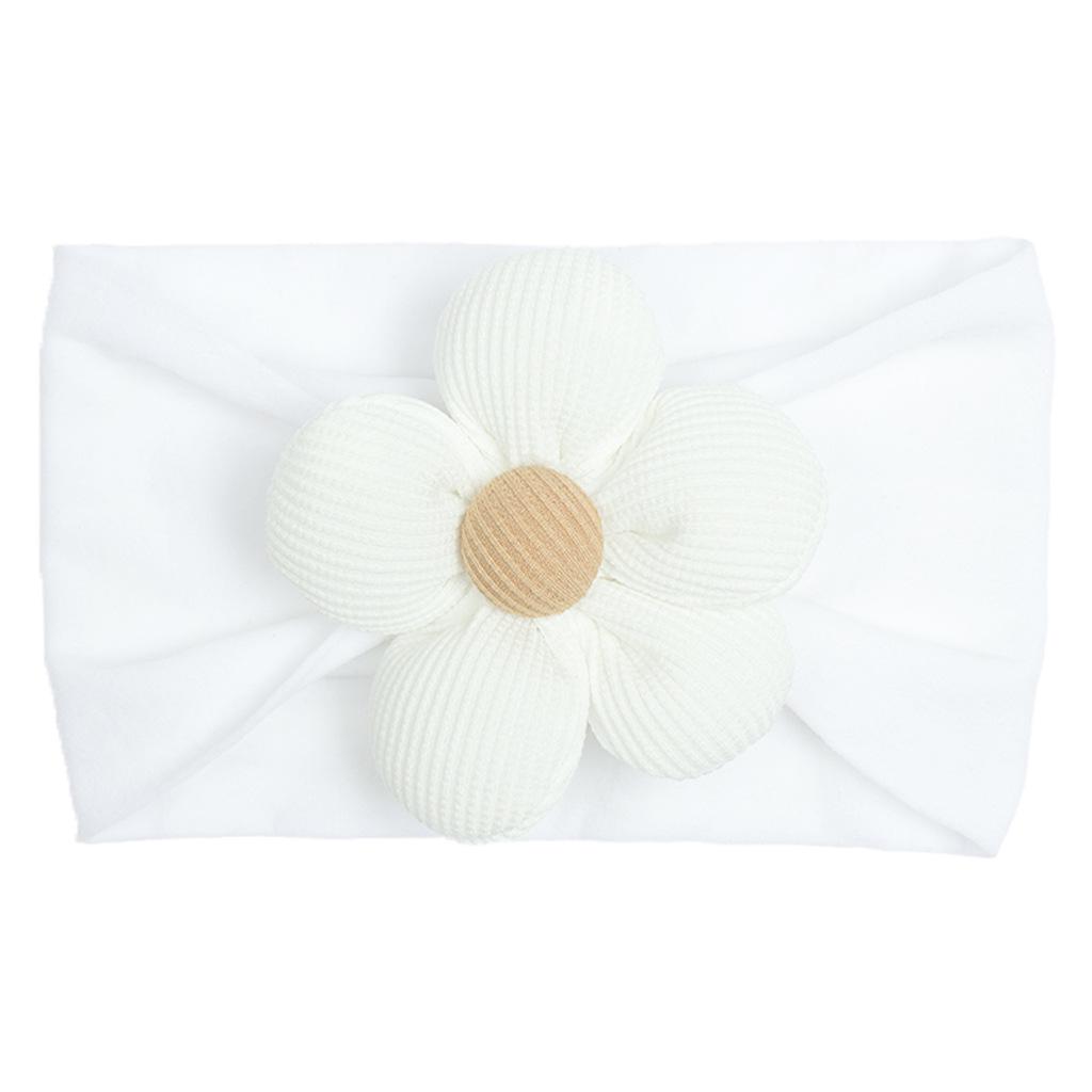 

Осенняя повязка на голову из нейлона для новорожденных с цветочным принтом