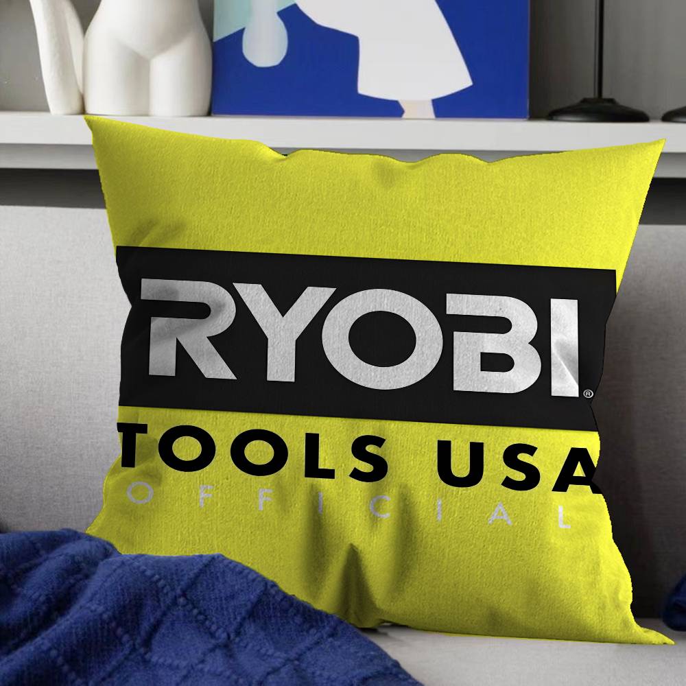 Ryobi Equipment Power Tools Brand Logo Area Rugs Cushion Cover Pillowcase Upholstery Sofa Throw Pillow Home Decor Pillowcas